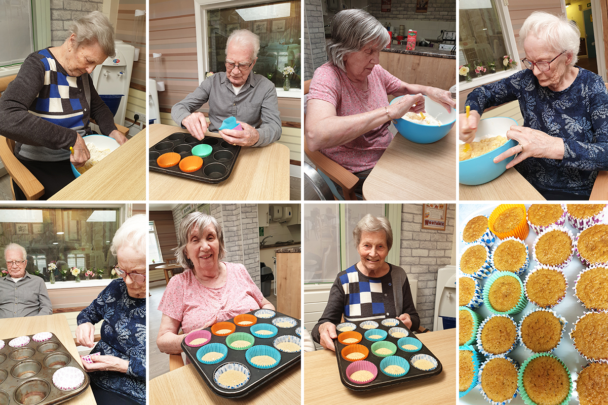Making cupcakes at Lulworth House Residential Care Home