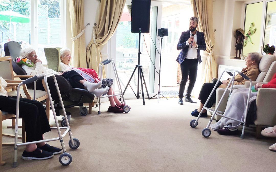 An afternoon with Liam Joseph at Lulworth House Residential Care Home