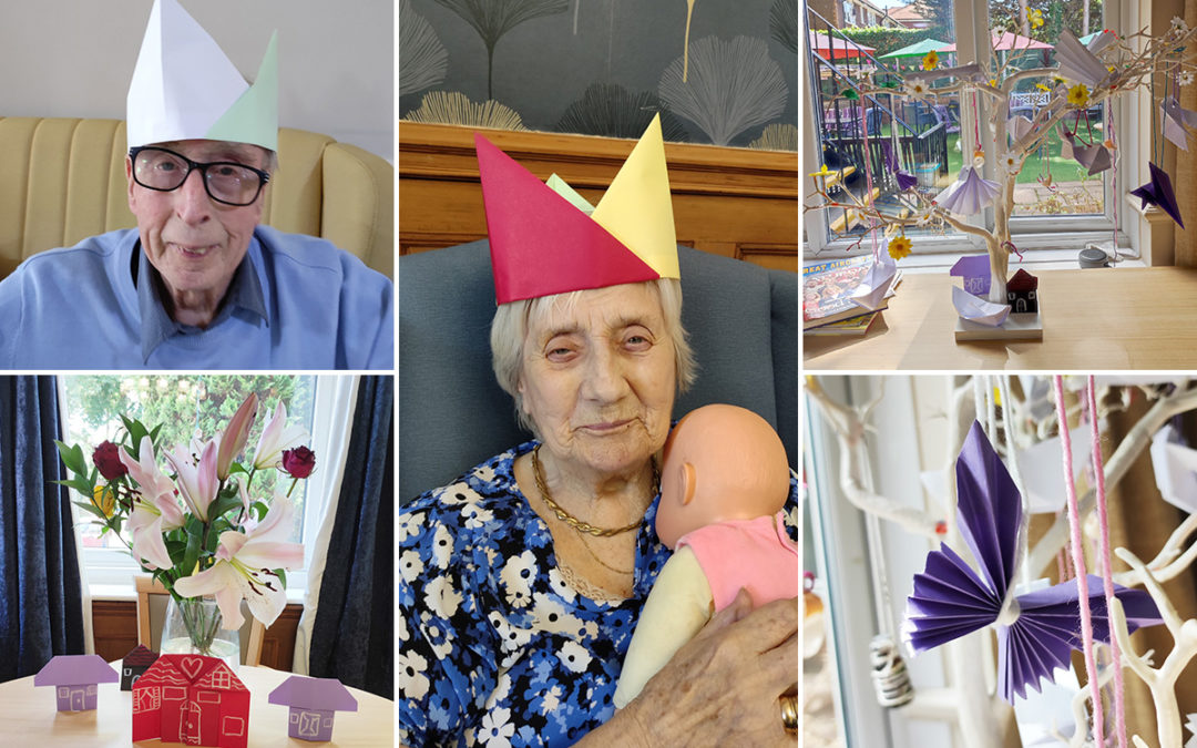 Creative arts and crafts at Lulworth House Residential Care Home