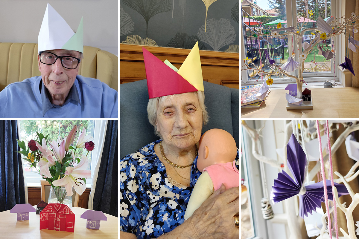 Creative arts and crafts at Lulworth House Residential Care Home