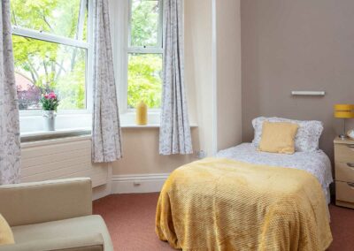 One of Lulworth House Residential Care Home's bedrooms