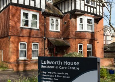 The outside front of Lulworth House Residential Care Home