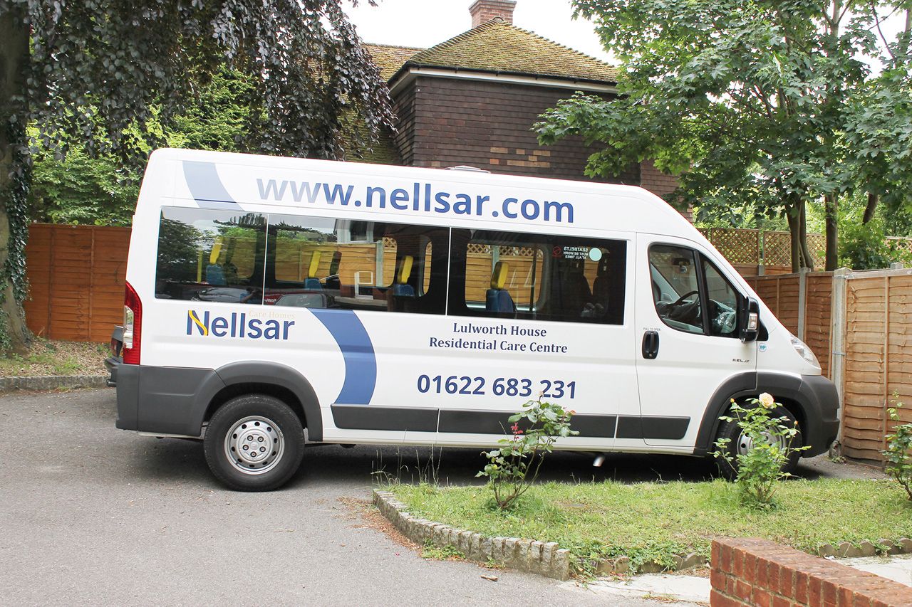 The Lulworth House Residential Care Home mini bus