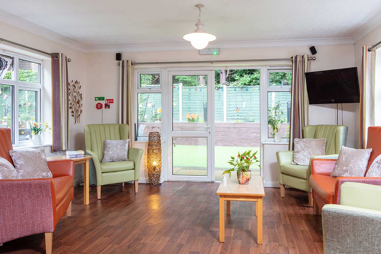 The conservatory at Lulworth House Residential Care Home