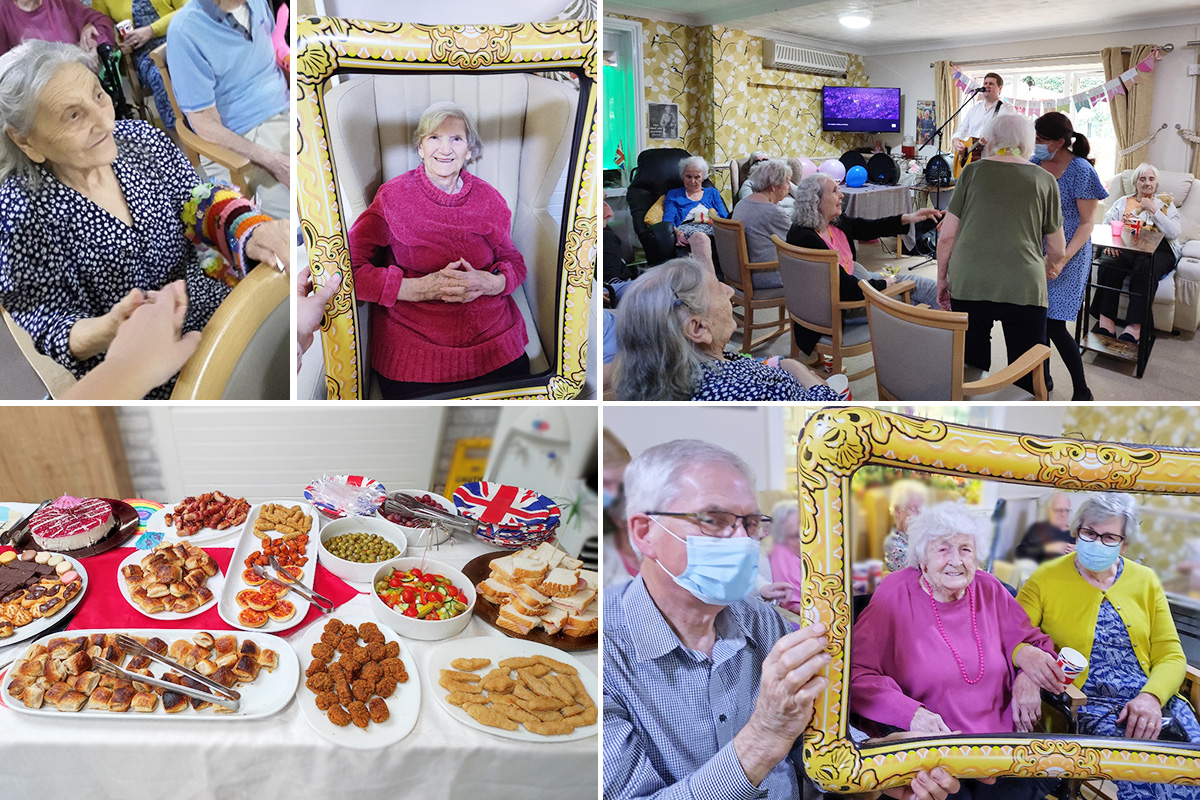Party fun and buffet at Lulworth House Residential Care Home 
