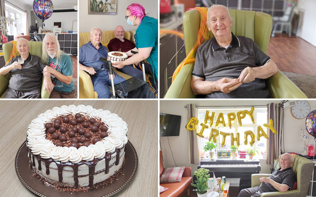 Phil turns 101 at Lulworth House Residential Care Home