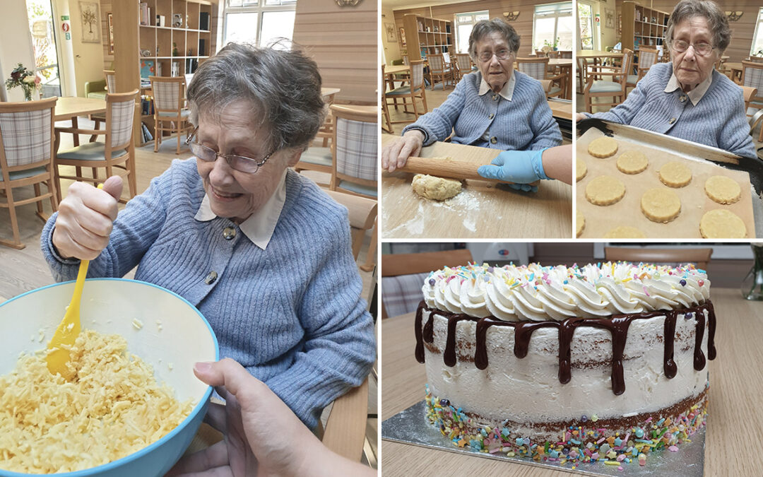 Cheese rounds and birthday cakes at Lulworth House Residential Care Home