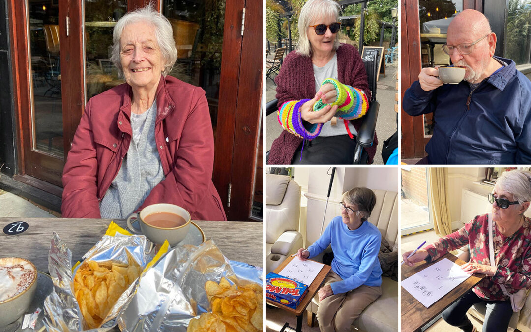 Lulworth House Residential Care Home residents enjoy a pub outing and bingo
