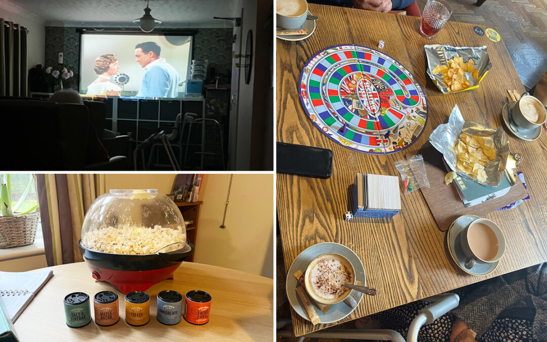 Lulworth House Residential Care Home residents enjoy cinema popcorn and a pub outing