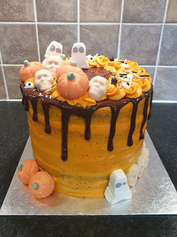 Halloween cake at Lulworth House Residential Care Home
