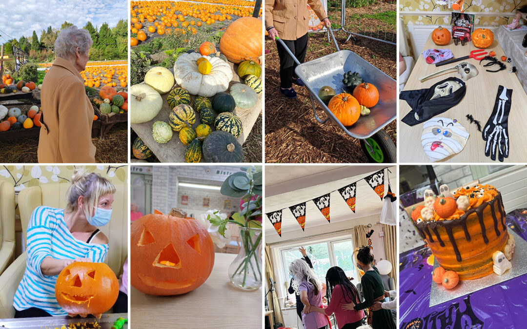 Pumpkin picking and Halloween party fun at Lulworth House Residential Care Home