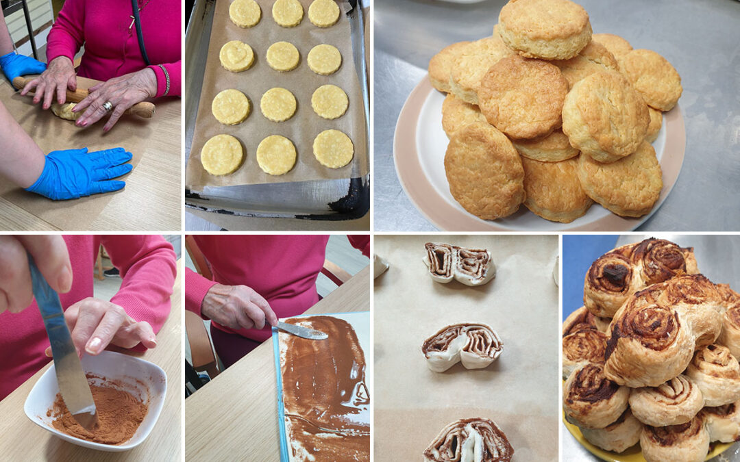 Lulworth House Residential Care Home residents enjoy making Baking Club goodies