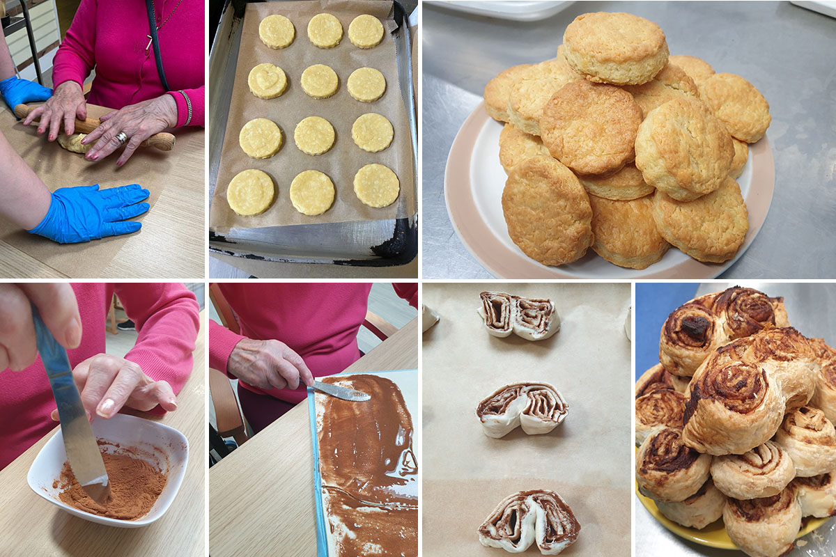 Lulworth House Residential Care Home residents enjoy making Baking Club goodies