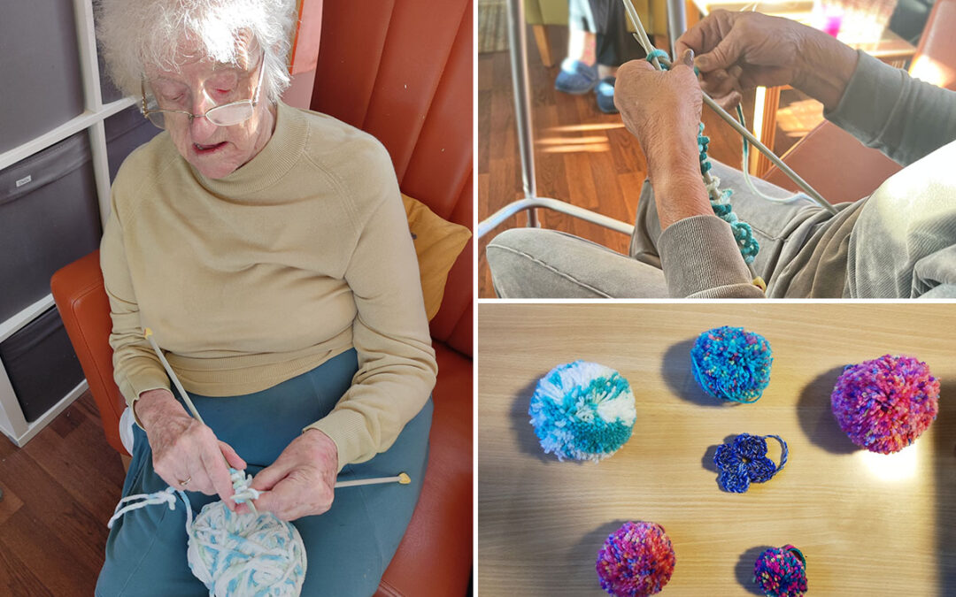 Knit and Natter Club at Lulworth House Residential Care Home