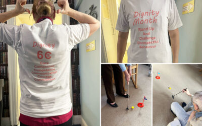 Dignity month and mini golf at Lulworth House Residential Care Home