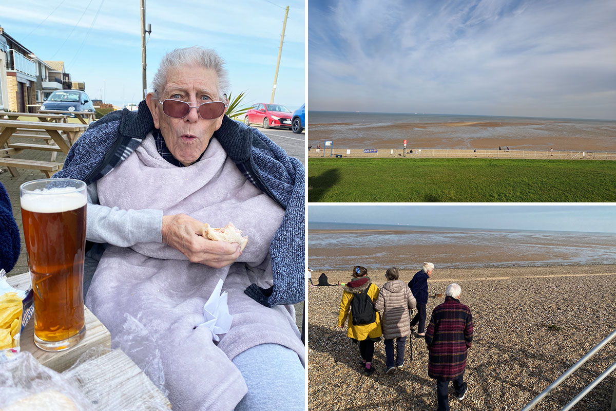 Lulworth House Residential Care Home residents visit Minster on Sea