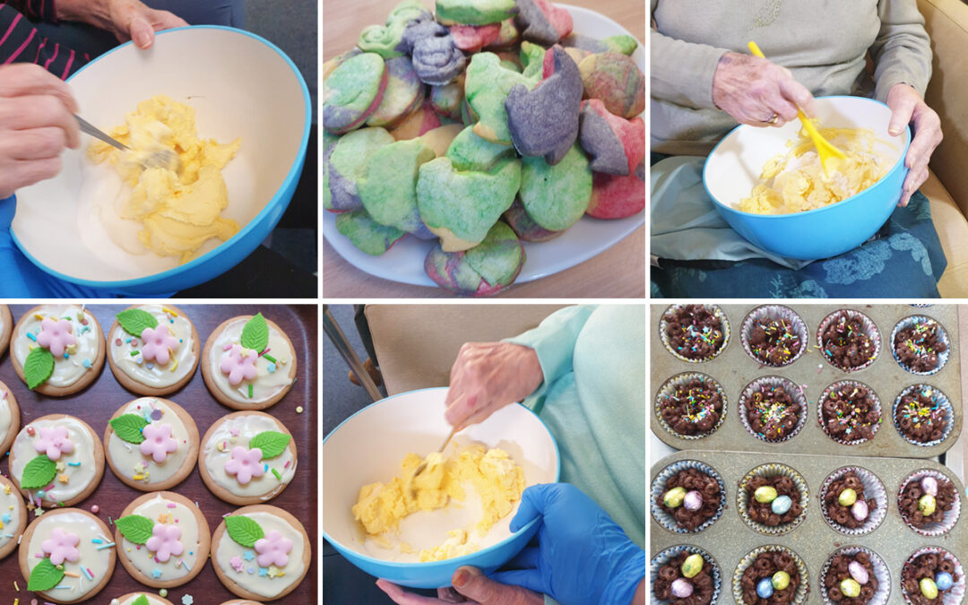 Easter baking fun at Lulworth House Residential Care Home