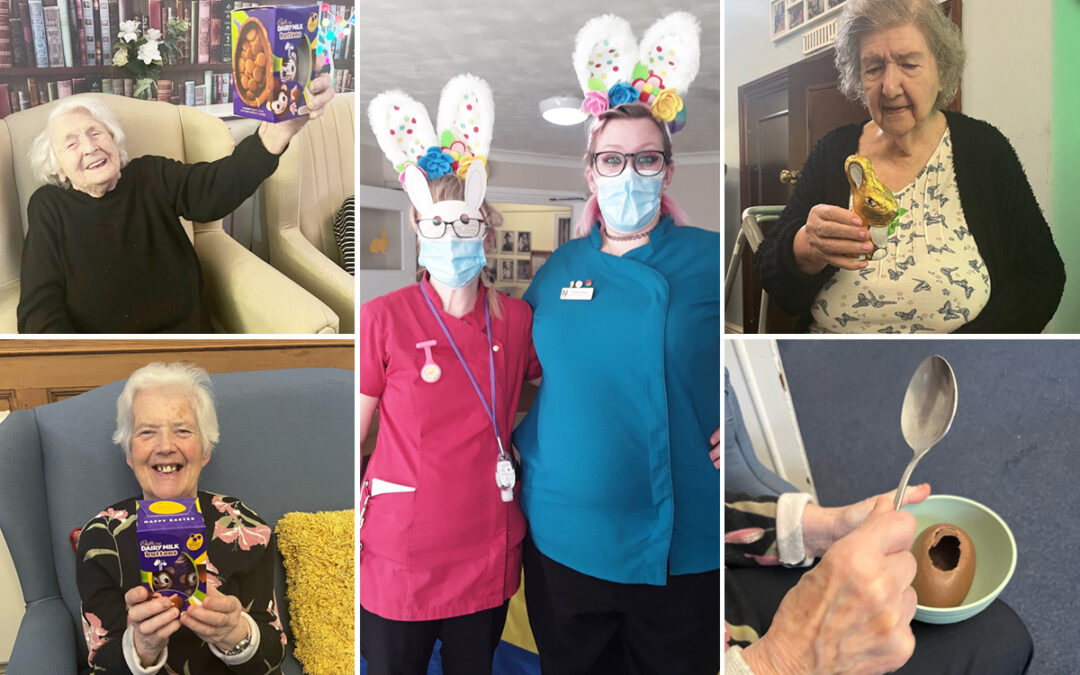 Lulworth House Residential Care Home residents enjoy Easter Monday treats