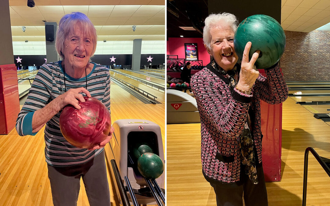 Lulworth House Residential Care Home residents enjoy a trip out for bowling