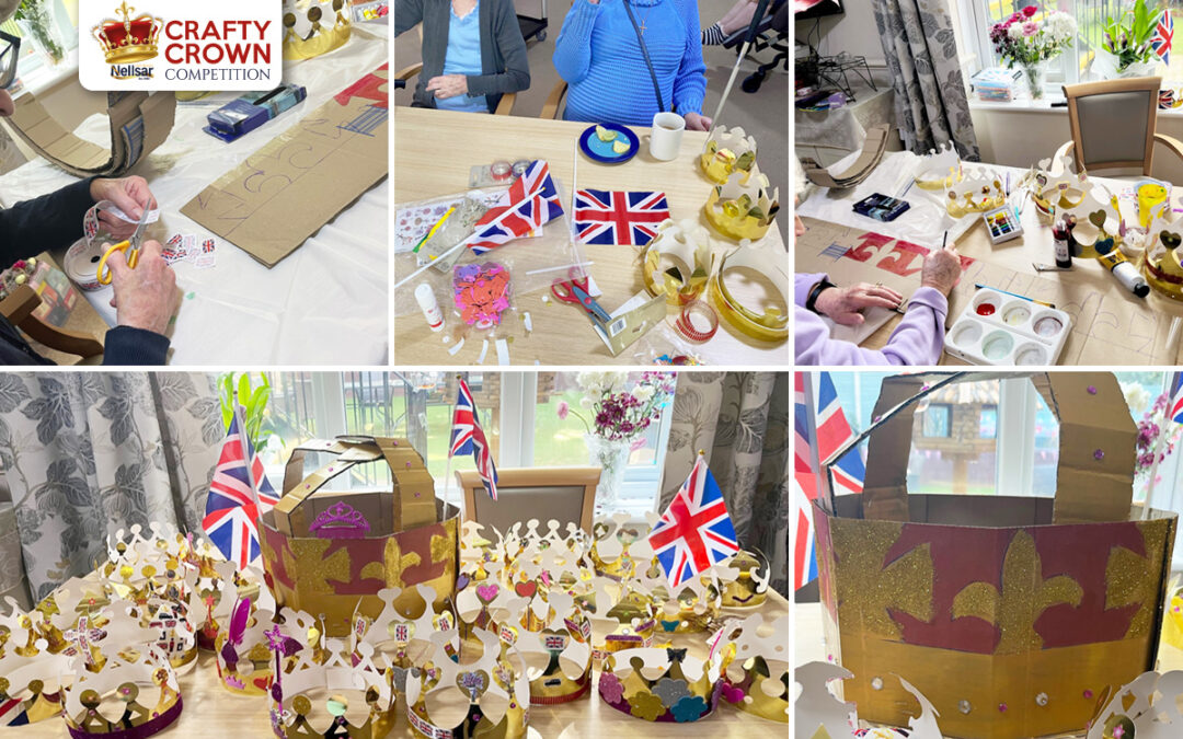 Lulworth House Residential Care Home residents dazzle with their Nellsar Crafty Crown Competition entry