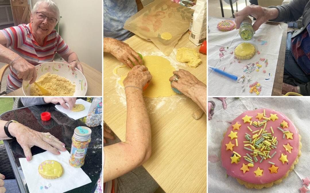 Biscuit baking and decorating at Lulworth House Residential Care Home