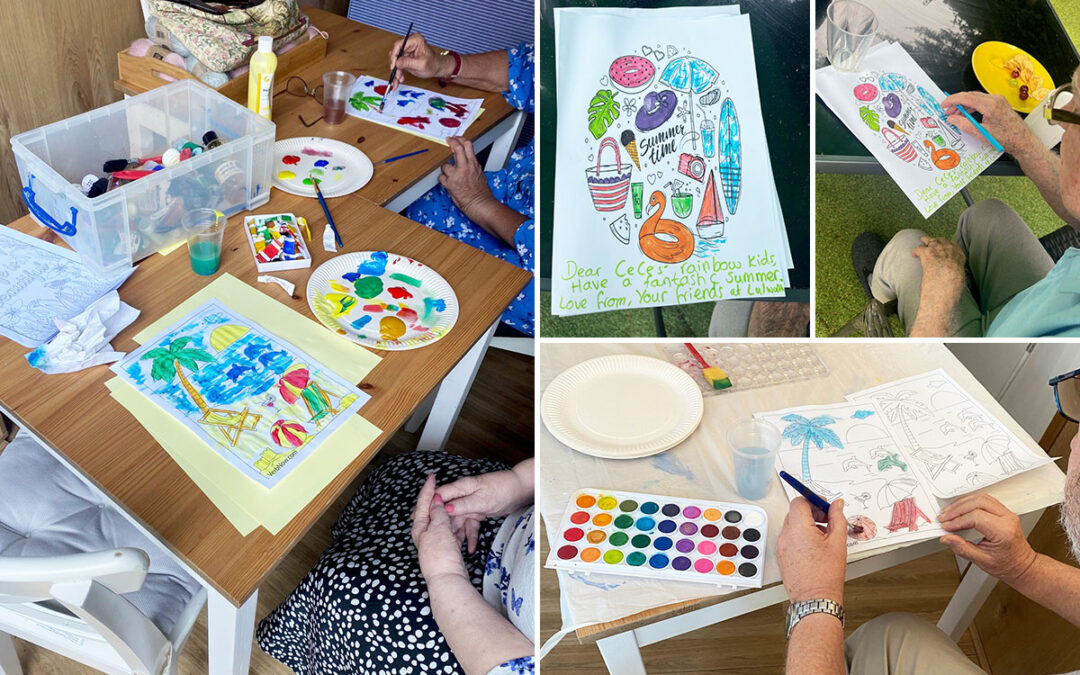 Summer arts at Lulworth House Residential Care Home