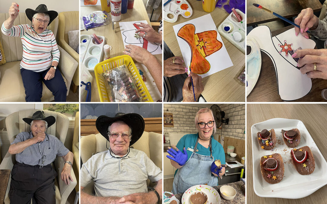 Lulworth House Residential Care Home residents celebrate Cowboy Day