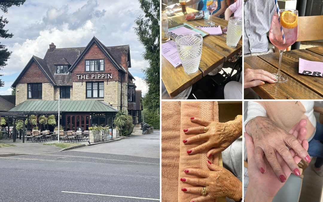 Pampering and pub trip at Lulworth House Residential Care Home