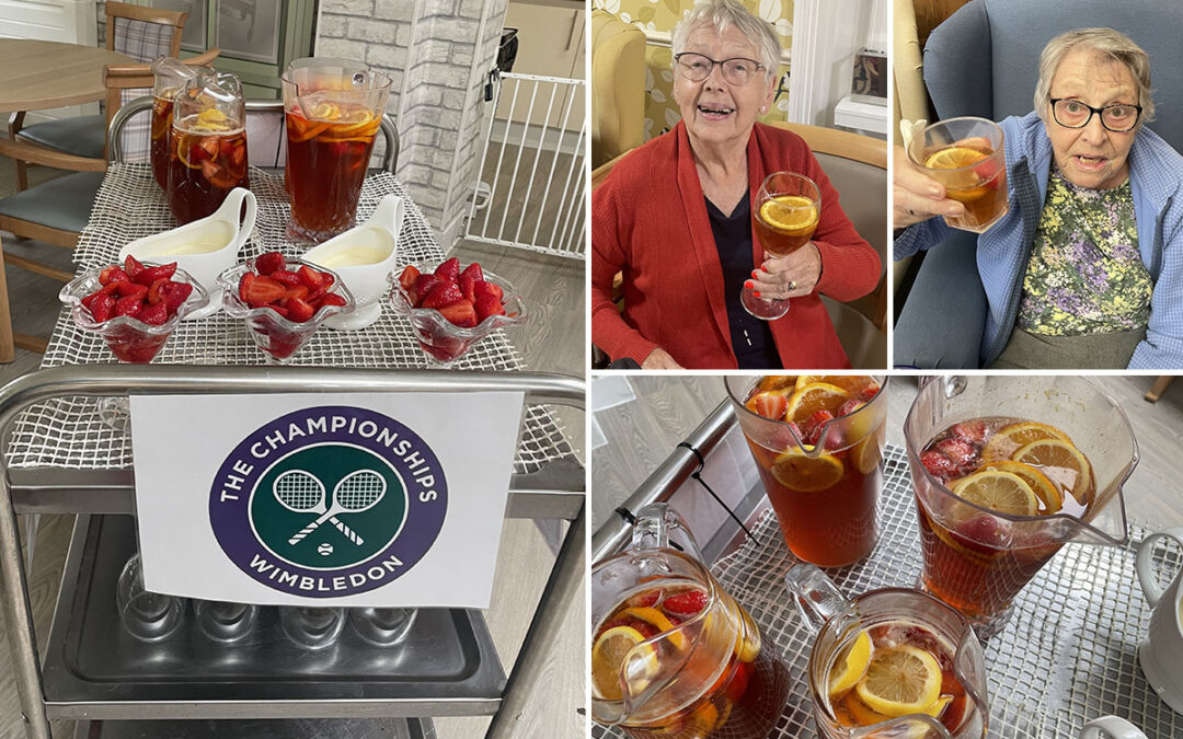 Wimbledon comes to Lulworth House Residential Care Home