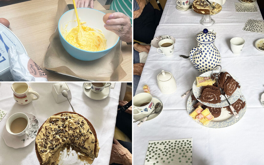 Baking morning and tea party at Lulworth House Residential Care Home