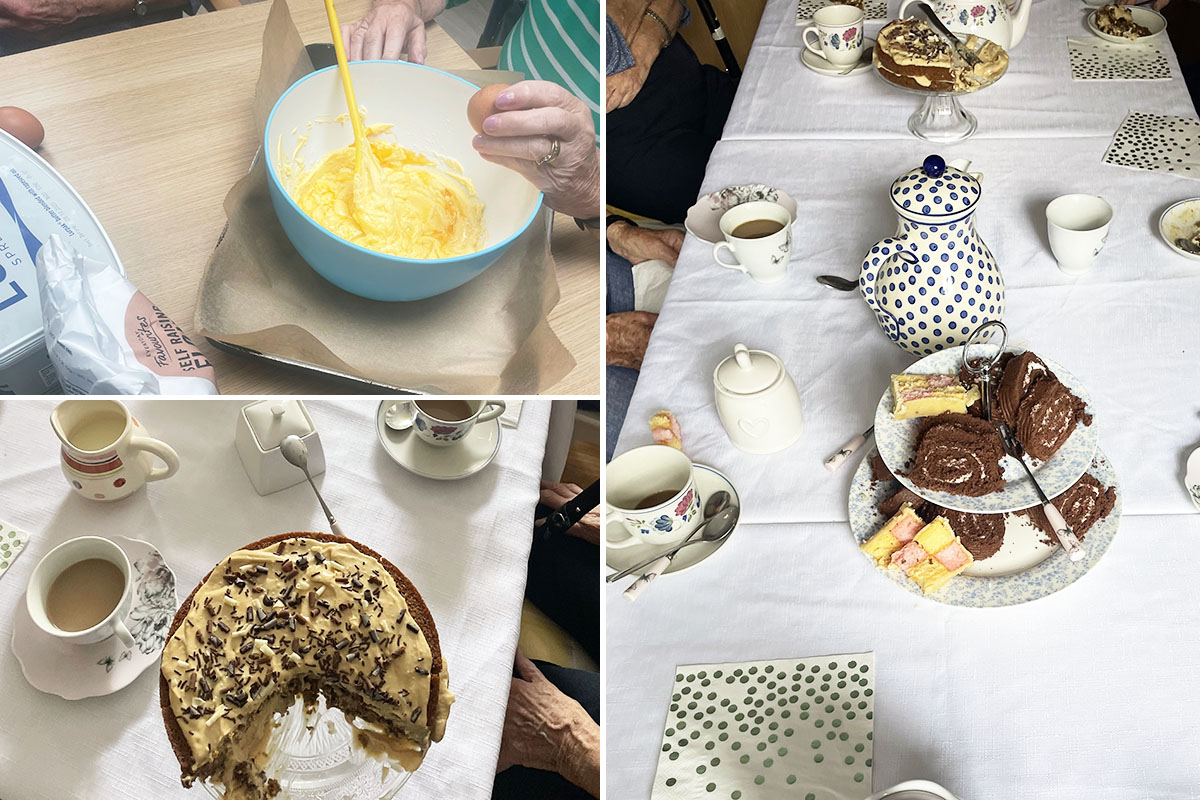 Baking morning and tea party at Lulworth House Residential Care Home