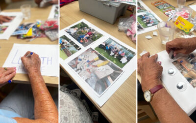 Scrapbooking fun at Lulworth House Residential Care Home