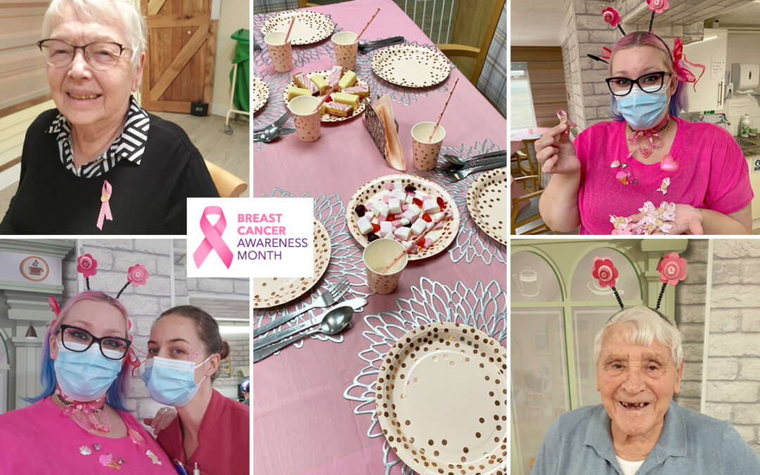All things pink at Lulworth House Residential Care Home