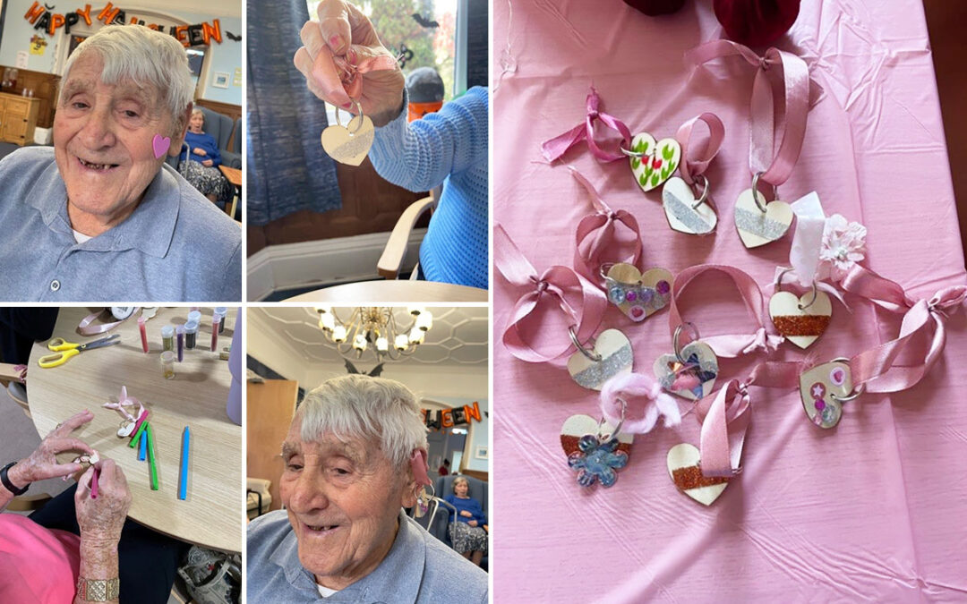 Crafts for World Menopause Day at Lulworth House Residential Care Home