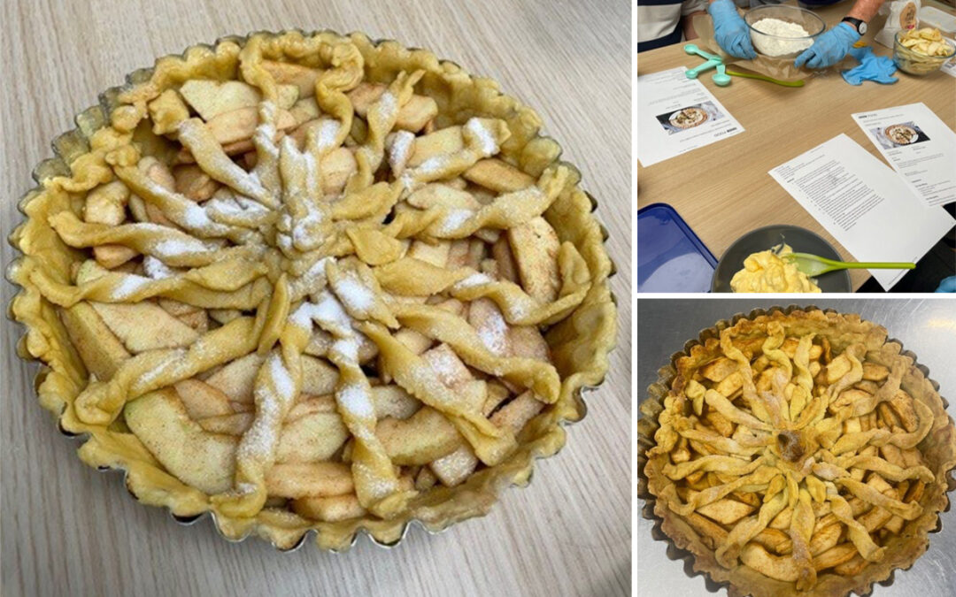 Apple pie making at Lulworth House Residential Care Home