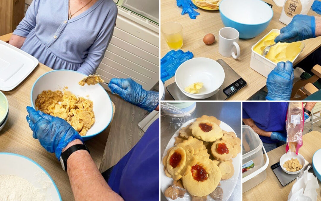 Baking Club Jammie Dodgers at Lulworth House Residential Care Home