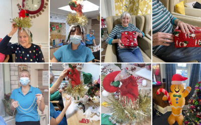 Christmas hats and an advent calendar surprise at Lulworth House Residential Care Home