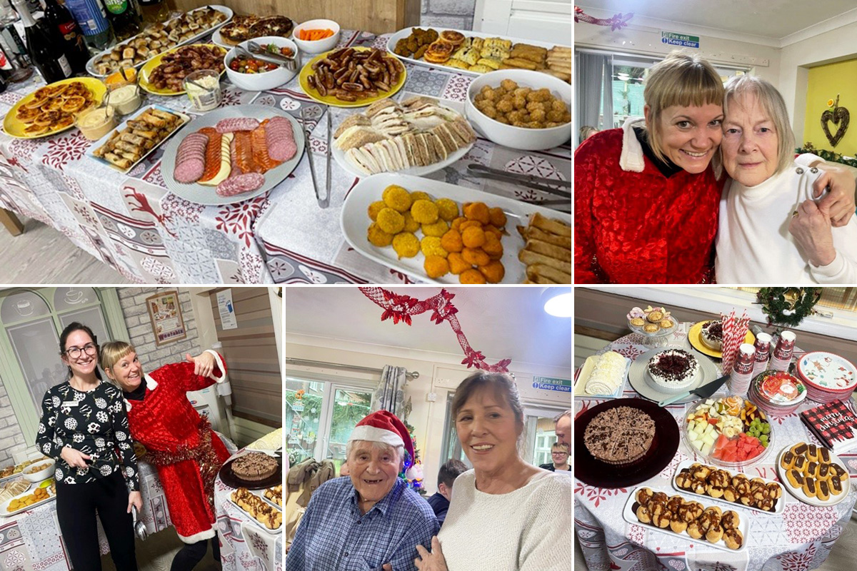 Family Christmas party at Lulworth House Residential Care Home