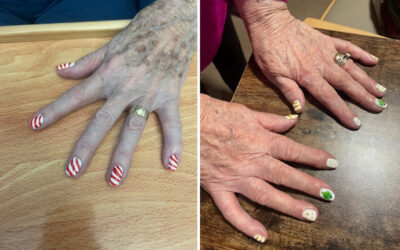 Fancy nail art at Lulworth House Residential Care Home