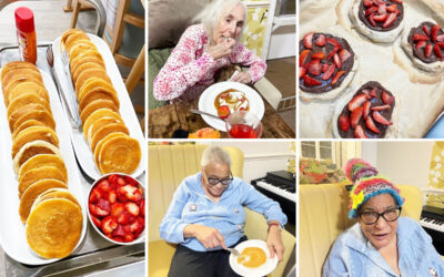 Pancakes and pizza treats at Lulworth House Residential Care Home