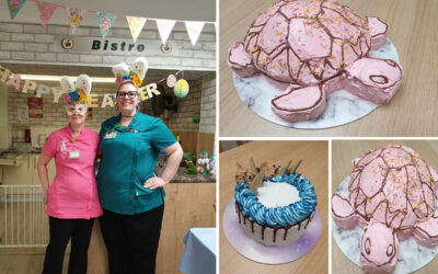 Easter fun and birthday cakes at Lulworth House Residential Care Home