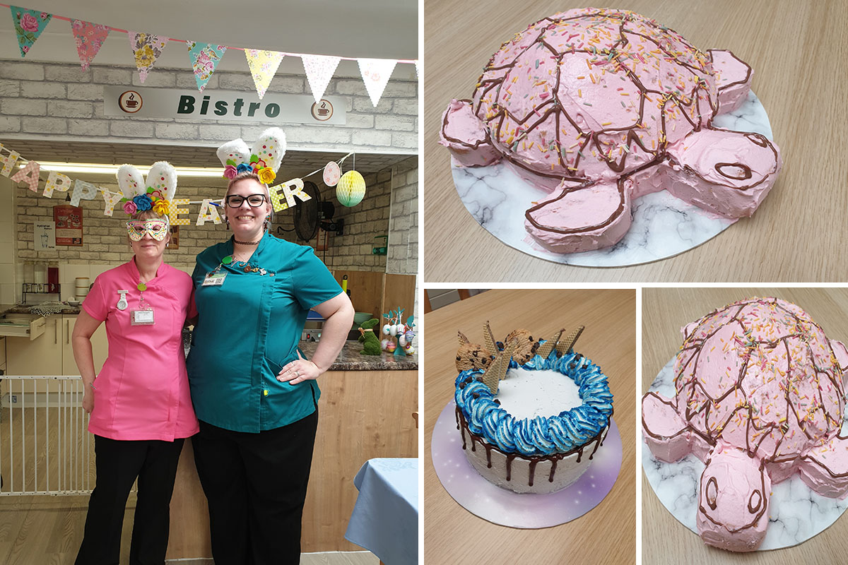 Easter fun and birthday cakes at Lulworth House Residential Care Home