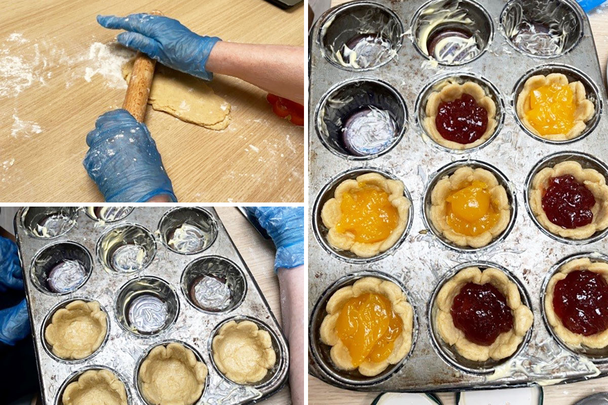Making jam tarts at Lulworth House Residential Care Home