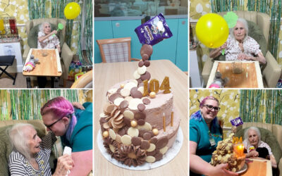 Betty celebrates turning 104 at Lulworth House Residential Care Home
