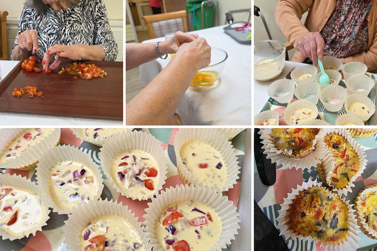 Lulworth House Residential Care Home Baking Club serves up tasty egg bites
