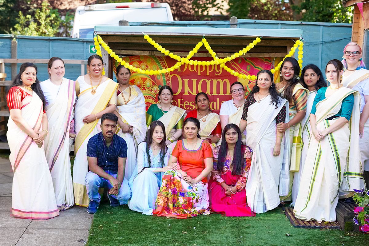 Onam celebrations fill Lulworth House Residential Care Home with colour and joy