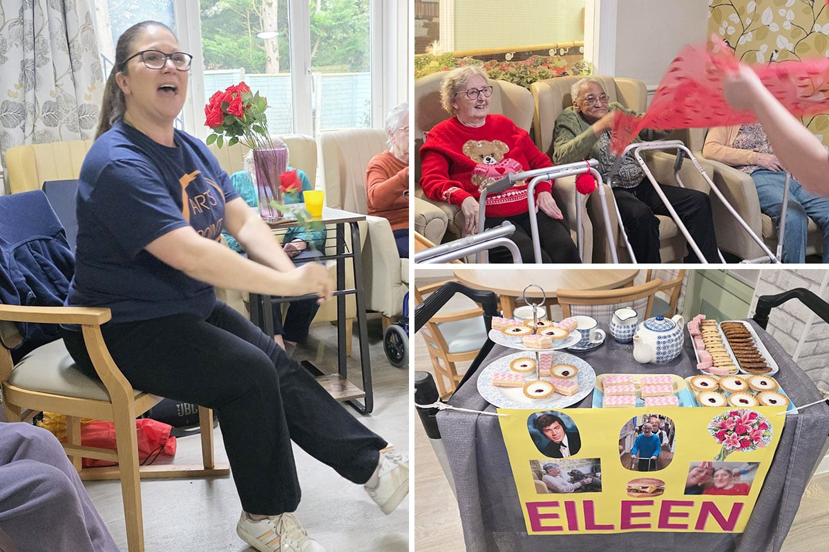 A morning of movement and a heartfelt tribute at Lulworth House Residential Care Home
